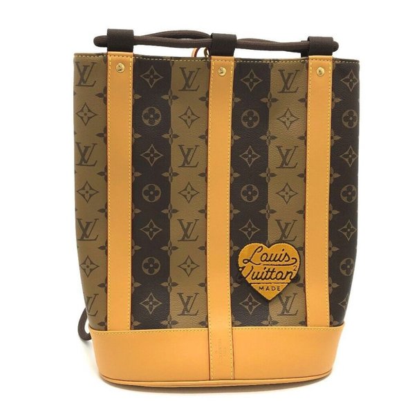 Authentic LOUIS VUITTON M45968 Monogram Randonnee Messenger stripe NIGO Shoulder - Picture 9 of 15